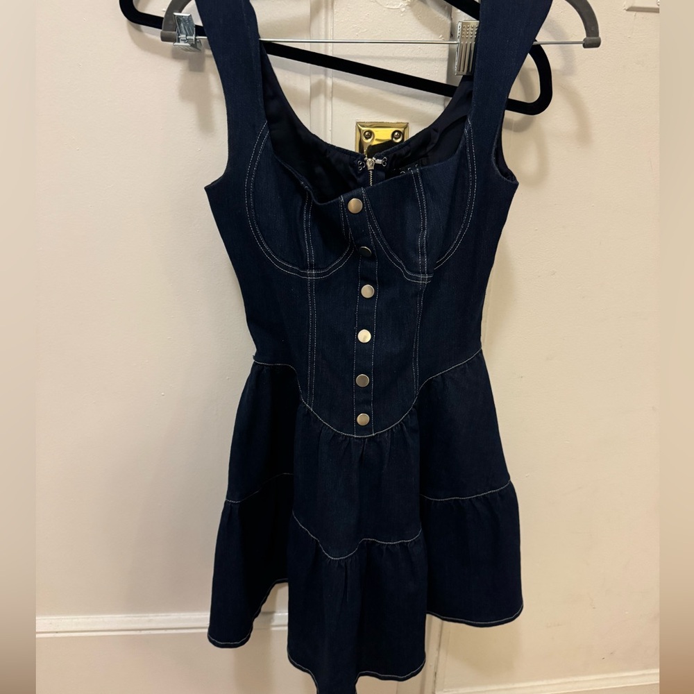 Blue denim dress